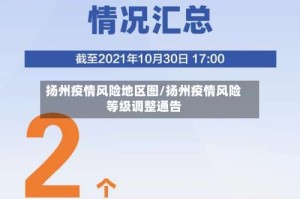 扬州疫情风险地区图/扬州疫情风险等级调整通告