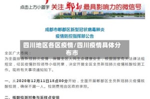 四川地区各区疫情/四川疫情具体分布市