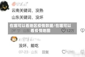 在哪可以看地区疫情数据/在哪可以看疫情地图