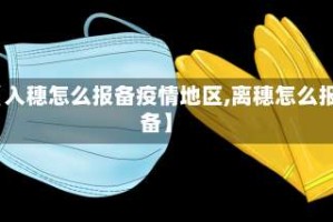 【入穗怎么报备疫情地区,离穗怎么报备】