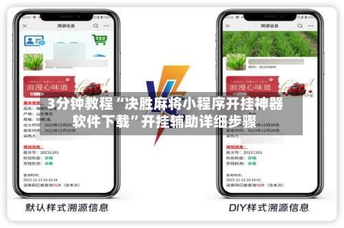 3分钟教程“决胜麻将小程序开挂神器软件下载”开挂辅助详细步骤-第2张图片