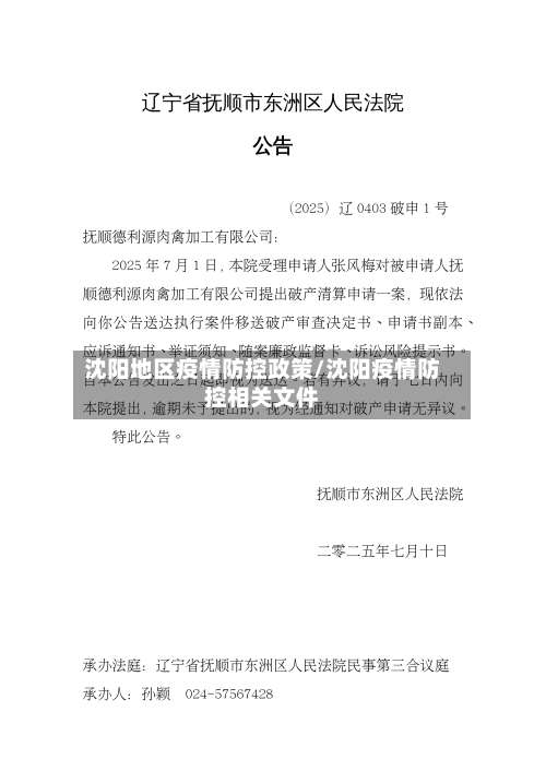 沈阳地区疫情防控政策/沈阳疫情防控相关文件-第2张图片