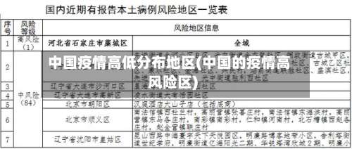 中国疫情高低分布地区(中国的疫情高风险区)-第3张图片
